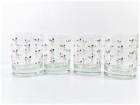 Load image into Gallery viewer, Georges Briard Signed 4-Piece Snowman Double Old Fashion Glasses
