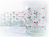 Load image into Gallery viewer, Georges Briard Signed 4-Piece Snowman Double Old Fashion Glasses
