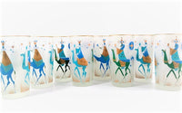 Load image into Gallery viewer, Libbey Hostess Mid-Century We Three Kings Highball Glasses (Set of 8)
