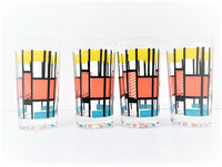 Load image into Gallery viewer, Mid-Century Color Block Mod Glasses (Set of 4)

