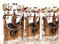 Load image into Gallery viewer, Georges Briard Signed Mid-Century Kentucky Derby Complete 8-Piece Set
