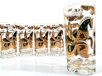 Load image into Gallery viewer, Georges Briard Signed Mid-Century Kentucky Derby Complete 8-Piece Set

