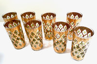 Load image into Gallery viewer, Culver Signed Mid-Century Valencia 8-Piece Highball Glasses With Carrier
