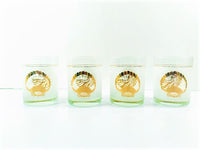 Load image into Gallery viewer, Culver Signed Mid-Century Golden Seashells Double Old Fashion Glasses (Set of 4)
