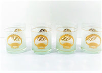 Load image into Gallery viewer, Culver Signed Mid-Century Golden Seashells Double Old Fashion Glasses (Set of 4)
