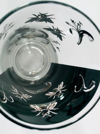 Load image into Gallery viewer, Mid-Century 22-Karat Gold and Black Bumblebee Highball Glasses (Set of 6)
