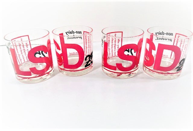 Georges Briard Signed Mid-Century LSD Glasses (Set of 4)