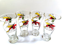 Load image into Gallery viewer, Vintage Fly Fishing Lures Pilsner Glasses (Set of 4)
