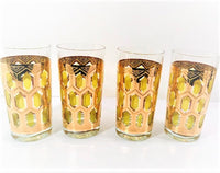 Load image into Gallery viewer, Hollywood Regency 22-Karat Gold and Green Highball Glasses (Set of 4)
