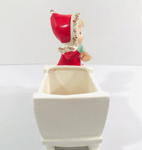 Load image into Gallery viewer, UCAGCO Japan Girl On Sled Planter
