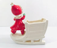 Load image into Gallery viewer, UCAGCO Japan Girl On Sled Planter
