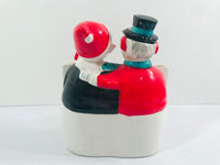 Load image into Gallery viewer, UCAGCO Japan Mr. and Mrs. Snowman Candle Holder
