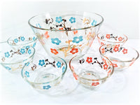 Load image into Gallery viewer, Retro Flower Power 7-Piece Salad Set

