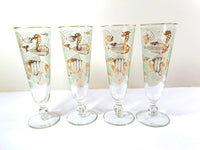 Load image into Gallery viewer, Libbey Mid-Century Marine Life Pilsner/Champagne Glasses (Set of 4)
