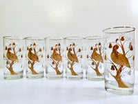 Load image into Gallery viewer, Vintage Golden Partridge In A Pear Tree Glasses (Set of 6)
