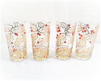 Load image into Gallery viewer, Culver Signed Mid-Century Frosted Holly Highball Glasses (Set of 4)
