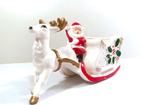 Load image into Gallery viewer, Santa and Reindeer Christmas Planter
