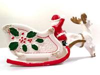 Load image into Gallery viewer, Santa and Reindeer Christmas Planter
