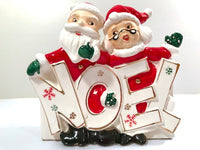 Load image into Gallery viewer, Vintage Dickson Mr. and Mrs. Claus Noel Planter

