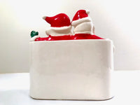Load image into Gallery viewer, Vintage Dickson Mr. and Mrs. Claus Noel Planter
