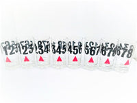 Load image into Gallery viewer, Georges Briard Signed Mid-Century Number Highball Glasses (Set of 8)
