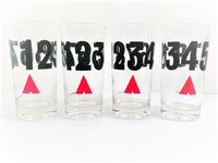 Load image into Gallery viewer, Georges Briard Signed Mid-Century Number Highball Glasses (Set of 8)
