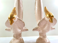 Load image into Gallery viewer, Mid-Century Pink and Gold Console Birds

