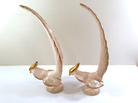 Load image into Gallery viewer, Mid-Century Pink and Gold Console Birds
