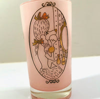 Load image into Gallery viewer, Georges Briard Signed Mid-Century Pink Poodle Vanity/Bathroom Glass
