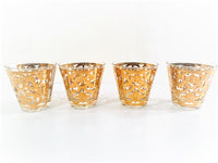 Load image into Gallery viewer, Georges Briard Signed 22-Karat Gold Spanish Scroll Glasses (Set of 4)
