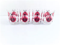 Load image into Gallery viewer, Libbey Vintage Lady Bug Glasses (Set of 4)
