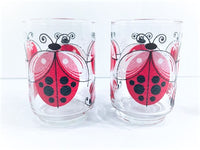 Load image into Gallery viewer, Libbey Vintage Lady Bug Glasses (Set of 4)
