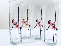 Load image into Gallery viewer, Libbey Glass Mid-Century Tiny Dancer Tall Collins Glasses (Set of 4)
