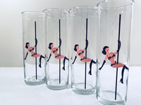 Load image into Gallery viewer, Libbey Glass Mid-Century Tiny Dancer Tall Collins Glasses (Set of 4)
