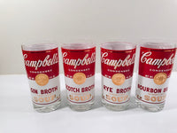 Load image into Gallery viewer, Georges Briard Signed Mid-Century Campbell&#39;s Soup Cocktail Glasses (Set of 4)
