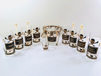 Load image into Gallery viewer, Georges Briard Signed Mid-Century Name Your Poison 15 Piece Bar Set
