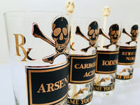 Load image into Gallery viewer, Georges Briard Signed Mid-Century Name Your Poison 15 Piece Bar Set
