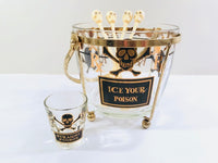 Load image into Gallery viewer, Georges Briard Signed Mid-Century Name Your Poison 15 Piece Bar Set
