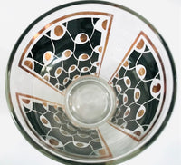 Load image into Gallery viewer, Hazel Atlas Mid-Century Black and Gold Party Pretty Glasses (Set of 8)
