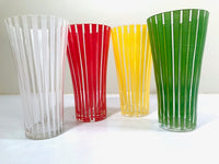 Load image into Gallery viewer, Mid-Century Bengt Orurp Johansfors Art Glass Strict (Set of 4)
