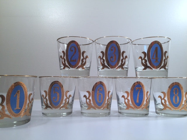 Mid Century Libby Drinking Glasses- Set of 8